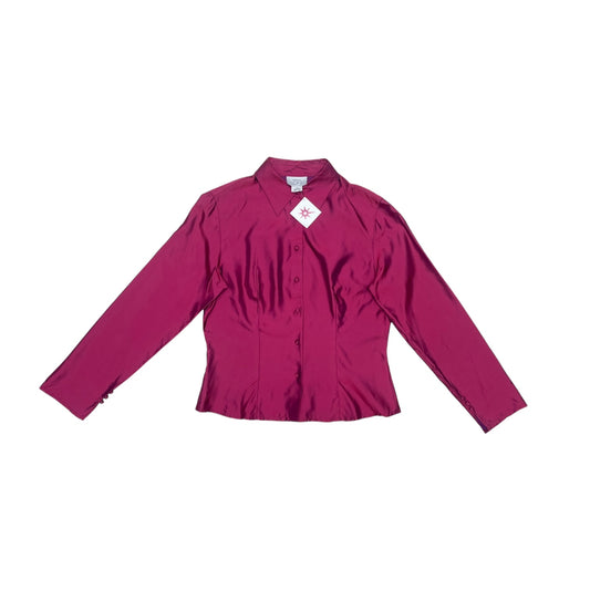 Camisa fucsia satinada